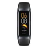 A black smartwatch with a dark gray bezel is shown against a white background. The screen displays the time, a graphic, and heart rate. Náhled obrázku produktu