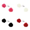 Rosen Ohrstecker: Ohrringe Silber 925 Schwarz Produktbild-Vorschau 2
