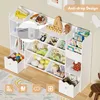 HOMMPA Dětský regál na kolečkách, 4patrový organizér na Náhled obrázku produktu 5