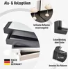 nielsen HOME Wandspiegel Alpha, Eloxal Schwarz matt, Produktbild-Vorschau 4