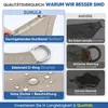 Sonnensegel Balkon 160g/m² Polyester UV Schutz Sonnenschutz Produktbild-Vorschau 11