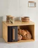 Praknu Brotkasten klein aus  Holz mit Schiebetür - Produktbild-Vorschau 1