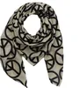Baumwolltuch - Peace Muster 10 cm beige - schwarz - Produktbild-Vorschau 1