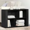 vidaXL Sideboard Schwarz Eichen-Optik 80 x 30 x 53 cm Produktbild-Vorschau 2