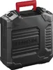 A black tool case with a red handle. Produktbild-Vorschau