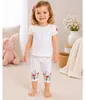 BONDI Capri Leggings "Blumenwiese" Stickerei 86627 | Weiß - Produktbild-Vorschau 7