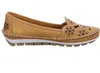 Gemini Damen Slipper Ballerina Leder Cutouts Blumenmuster Produktbild-Vorschau 3