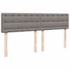 Boxspringbett mit Matratze Taupe 200x200 cm Stoff Produktbild-Vorschau 7