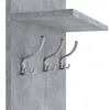 AKKE Betonový šatní panel MIDI - ALU háčky ŠxV: 50x90 cm Náhled obrázku produktu 3