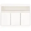 vidaXL Sideboard Weiß 104,5x34x80 cm Massivholz Kiefer Produktbild-Vorschau 6