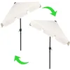 Springos® Ombrellone rettangolare da giardino con funzione Anteprima dell’immagine prodotto 8