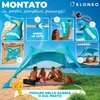 ELONEO, tenda parasole Strandzelt, protezione solare 50+, Anteprima dell’immagine prodotto 3