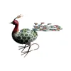 A decorative metal peacock figurine. Produktbild-Vorschau