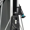 Close-up view of the side of a table tennis table, showing the ball holder and part of the frame. Produktbild-Vorschau