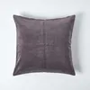 HOMESCAPES Samt-Kissenbezug 2er-Set in Anthrazit, 40 x 40 Produktbild-Vorschau 2