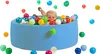 sunnypillow Bällebad für Baby Kinder mit 200 bunten Bällen Produktbild-Vorschau 1