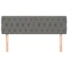 vidaXL Kopfteile 2 Stk. Dunkelgrau 80x7x78/88 cm Stoff -  Produktbild-Vorschau 4