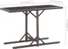 vidaXL Tavolo da giardino marrone 110×53×72 cm in vetro e Anteprima dell’immagine prodotto 5