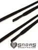 SNORS gewachste Schnürsenkel flach - SCHWARZ - 6-7mm - 90cm Produktbild-Vorschau 2