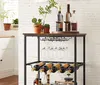 Barra su ruote per bottiglie e bicchieri 60 cm LOFT Anteprima dell’immagine prodotto 4
