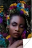 MuchoWow® Poster Blätter - Frau - Blumen 60x90 cm - Produktbild-Vorschau 1