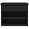 vidaXL Schuhbank Schwarz 62x32x50 cm Holzwerkstoff Produktbild-Vorschau 6