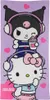 Hello Kitty Kuromi Kinder Mikrofaser Strandtuch Handtuch Produktbild-Vorschau 1