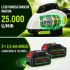 3-in-1 Akku Heckenschere,110°drehbarer Kopf,Elektrische Produktbild-Vorschau 5