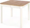 Esstisch Ausziehbar - 90-130 cm Lange - Braun - Quadratisch Produktbild-Vorschau 9
