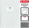 Herlitz Hefthülle A5 Baststruktur weiß Produktbild-Vorschau 1