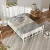 STILVORA Metallbett Weiß 140 x 200 cm Jugendbett mit Produktbild-Vorschau 3
