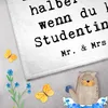 Mr. & Mrs. Panda Handtuch Studentin Herz - Weiß - Geschenk, Produktbild-Vorschau 3