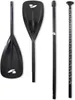 F2 SUP Paddel Kajak Alu/Carbon 4 teilig Schwarz Stand up Produktbild-Vorschau 2
