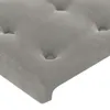 Kopfteil Hellgrau 100x5x78/88 cm Samt , Kopfteile Design Produktbild-Vorschau 4