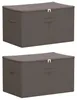 Úložná krabica 2 pcs Sivá 60 x 43 x 35 cm Netkaná látka Náhľad obrázku produktu 1