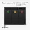 KlarsteinOrdnungshüter 3, kosz do segregacji odpadów, 45 l, Podgląd zdjęcia produktu 3