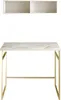 Skye Decor, Gama - White, Gold, Schreibtische, Weiß, 90 x Produktbild-Vorschau 3