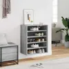 vidaXL Armoire à chaussures Gris Sonoma 60x35x70 cm Bois Voir les images du produit 4