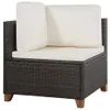 vidaXL 4-tlg. Garten-Lounge-Set mit Kissen Poly-Rattan Produktbild-Vorschau 2