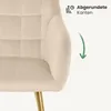 4er Set Polsterstühle mit quadratischen Ziernähten LUXANO Produktbild-Vorschau 6