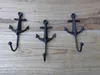 Haken-Set Wandhaken 3er Set Anker Eisen+ Gusseisen schwarz Produktbild-Vorschau 2