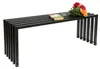 DanDiBo Gartenbank Metall Massiv Wetterfest Schwarz 120 cm Produktbild-Vorschau 10