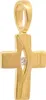 Gold Anhänger Kreuz Zirkonia mit Goldkette  333-8 Karat Produktbild-Vorschau 5