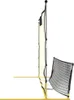 vidaXL Rimbalzo da calcio nero e giallo 183x85x120 cm in Anteprima dell’immagine prodotto 4