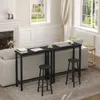 WOLTU 1x Bartisch Esstisch, Metallgestell, Tischplatte aus Produktbild-Vorschau 9