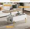 Merax Table basse avec plateau relevable, espace de Voir les images du produit 6