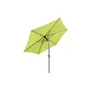 A lime green rectangular patio umbrella is shown against a white background. Produktbild-Vorschau