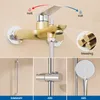 Auralum Badewannenarmatur Chrom, Messing Duschset mit Produktbild-Vorschau 5