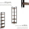 Étagère d’angle Castlebar 30 x 30 x 150 cm - Bois foncé Voir les images du produit 4
