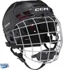 A black CCM Tacks 70 hockey helmet with a silver cage, shown from a front-diagonal angle against a white background. Náhľad obrázku produktu